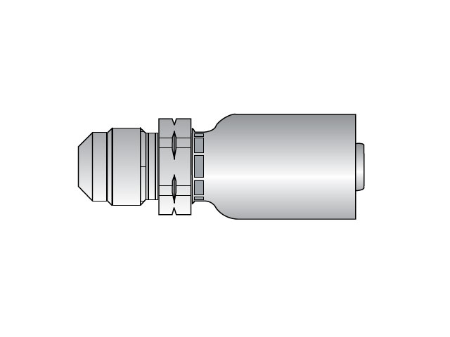 10456-12-12 Parker Parkrimp Permanent Male SAE 45° - Rigid - Straight 10456-12-12 56 Series 10456