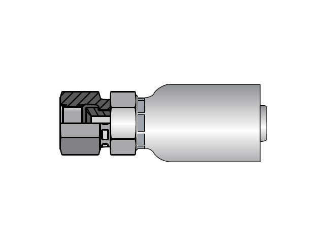 10856-12-12 Parker Parkrimp Permanent Female SAE 45° - Swivel - Straight 10856-12-12 56 Series 10856