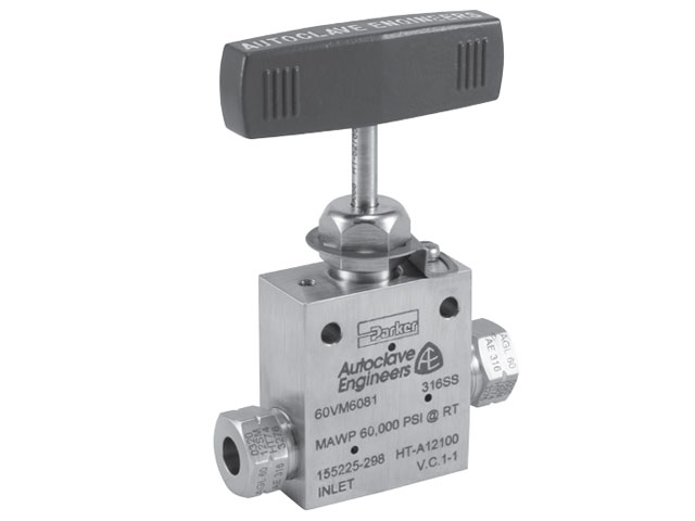 60VM6072-GY-K Parker Autoclave Engineers High Pressure Needle Valve - 60VM 60VM6072-GY-K Autoclave Engineers High Pressure Needle Valve - 60VM