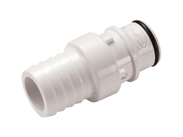 HFCD221235 HFCD221235 CPC Colder Products HFCD221235 3/4 Hose Barb Valved In-Line Coupling Insert