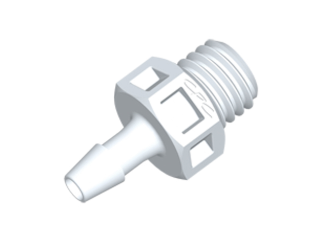 KS330 KS330 CPC Colder Products KS330 Straight Fitting 1/4-28 UNF X 3/32 HB White Nylon