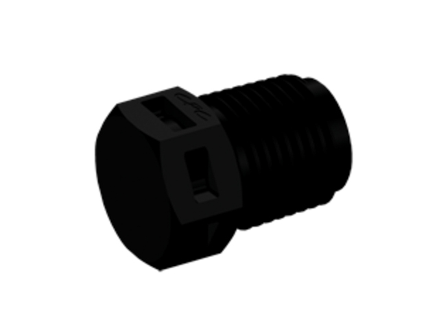 N4P31 N4P31 CPC Colder Products N4P31 Plug Fitting 1/8 NPT Black Nylon