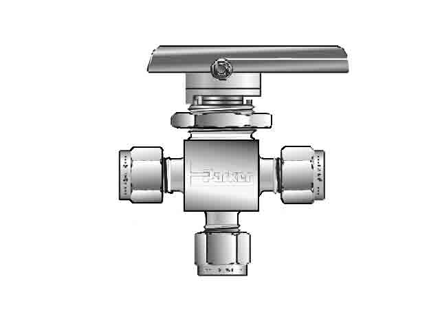 M10A-MB6XPFA-SSP-ST Parker Ball Valve - Three-way - Pattern - MB Series M10A-MB6XPFA-SSP-ST Ball Valve - Three-way - Pattern - MB