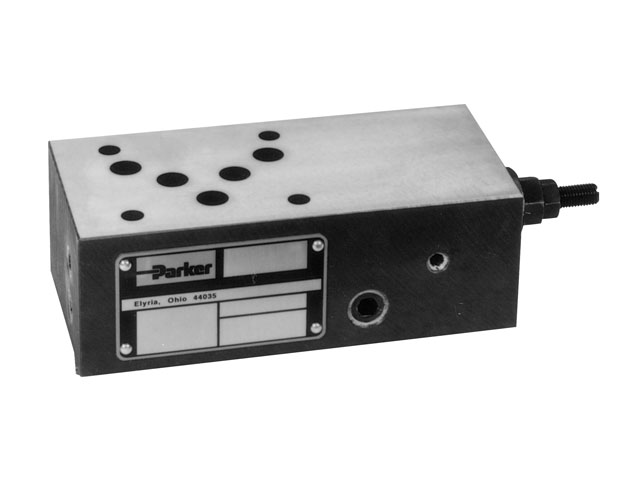RM3PT17SV RM Series - Relief Valve Parker Manapak Subplate Sandwich Module RM3PT17SV RM Series - Relief Valve - NFPA D05 (CETOP 5, NG 10)