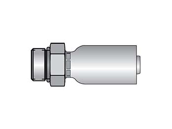 10556-6-3 Parker Parkrimp Permanent Male Straight Thread with O-Ring - Straight 10556-6-3 56 Series 10556
