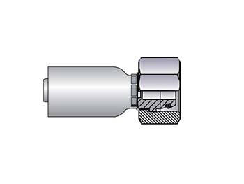 1CA56-15-6 Parker Parkrimp Permanent Female Metric L - Swivel - Straight (24° Cone with O-Ring) 1CA56-15-6 56 Series 1CA56