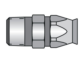20190-4-4 Parker Field Attachable Shell & Nipple Male NPTF Pipe - Rigid - Straight 20190-4-4 90 Series 20190