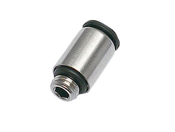 68LFR-4-1 Male Connector Round Body - Inch Push-to-Connect Fitting 68LFR-4-1 Prestolok Metal 68LF UNF