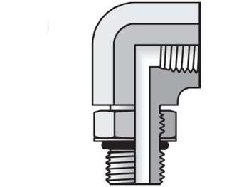 8-3/8 AOEG-S V0894 Parker Female Pipe Elbow NPT / SAE-ORB 8-3/8 AOEG-S V0894 Pipe & Port 90° Elbow AOEG