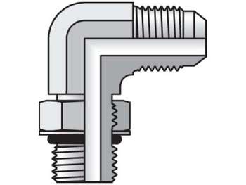 8 C5X-S Parker Triple-Lok - Straight Thread Elbow 37° Flare / SAE-ORB 8 C5X-S Triple-Lok 37° 90° Elbow C5OX