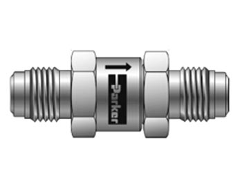 4A-CO4L-1/3-BN-SS-C3 Parker Inline Check Valve - CO Series 4A-CO4L-1/3-BN-SS-C3 Check Valve - Inline - CO