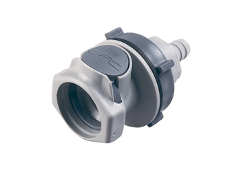63800 63800 CPC Colder Products 63800 HFC16612 NSF 3/8 Hose Barb Non-Valved Panel Mount Coupling Body