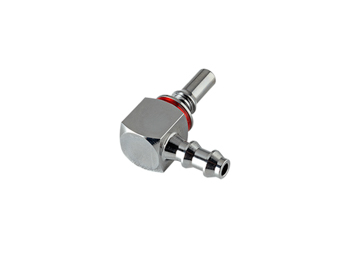 LQ2D2304LRED LQ2D2304LRED CPC Colder Products LQ2D2304LRED 1/4 Locking Hose Barb Harb Valved Elbow Liquid Cooling Coupling Insert Warm Red