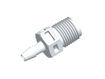 N4S430 N4S430 CPC Colder Products N4S430 Straight Fitting 1/8 NPT X 1/8 HB White Nylon
