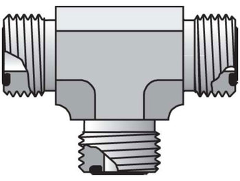 20 JL-SS Parker Seal-Lok - Union Tee ORFS (all three ends) 20 JL-SS Seal-Lok ORFS Tee JLO