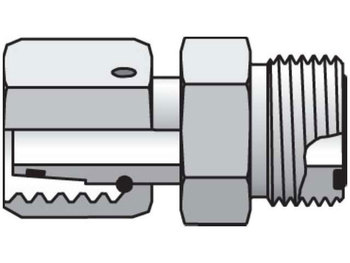 8-12L LOHU86-S Parker EO Swivel Adapter 24° Flareless Metric Swivel (EO) / ORFS 8-12L LOHU86-S Conversion ORFS to Metric 24° Flareless LOHU86