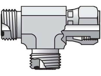 6 R6L-S Parker Seal-Lok - Swivel Nut Run Tee ORFS / ORFS Swivel / ORFS 6 R6L-S Seal-Lok ORFS Tee R6LO
