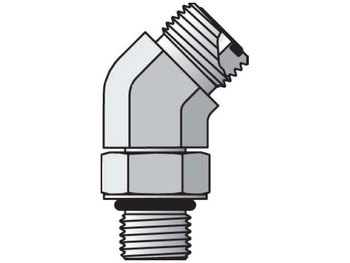 8 V5L-S Parker Seal-Lok - 45° Straight Thread Elbow ORFS / SAE-ORB 8 V5L-S Seal-Lok ORFS 45° Elbow V5OLO