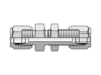 12 WU-SS Parker Bulkhead Union Flareless / Flareless 12 WU-SS Ferulok Straight WBU