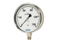 Wika 4214366 Industrial Dry Pressure Gauge Model 232.50 6 Inch Dial 600 PSI 1/2 NPT Lower Back Mount Stainless Steel Case