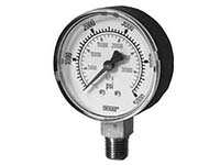 Wika 4233395 Commercial General Purpose Dry Pressure Gauge Model 111.12 1-1/2 Dial 100 PSI 1/8 NPT Center Back Mount Black Steel Case