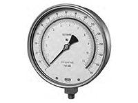 Wika 9746867 High Precision Test Gauge Model 312.20 6 Inch Dial 15 PSI 1/4 NPT Lower Mount Stainless Steel Case