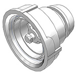 CPC Colder Products 97401 38mm Thread-On Dispensing Cap With FDA EPDM O-Ring