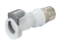 CPC Colder Products 43300 APCD13006SH NSF 3/8 PTF Valved In-Line Coupling Body With Shroud
