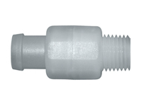 CPC Colder Products 2879800 Check Valve 1/2 Hose Barb X 1/4 MNPT With Santoprene O-Ring, 316 Stainless Spring
