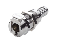 CPC Colder Products 75700 LC16006 NSF 3/8 Hose Barb Non-Valved Panel Mount Coupling Body