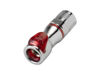 CPC Colder Products LQ4D13006RED 1/4” ID X 3/8 OD PTF Valved Liquid Cooling Coupling Body Warm Red