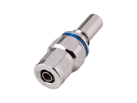 CPC Colder Products LQ4D20006BLU 1/4 ID X 3/8 OD PTF Valved In-Line Liquid Cooling Coupling Insert Cool Blue
