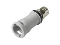 CPC Colder Products NS2D130412 1/4 PTF Valved In-Line Coupling Body