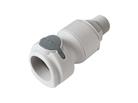 CPC Colder Products NSHD10008 1/2 MNPT Valved In-Line Coupling Body