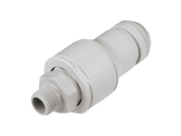 CPC Colder Products NSHD24006BSPT 3/8 BSPT Valved In-Line Coupling Insert