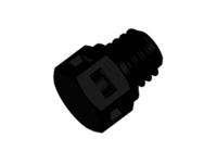 CPC Colder Products MP31 Plug Fitting Tapered 10-32 Black Nylon