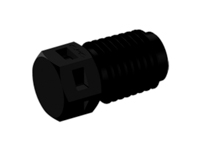 CPC Colder Products N2P31 Plug Fitting 1/16 NPT Black Nylon