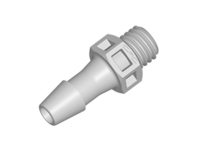 CPC Colder Products KS5 Straight Fitting 1/4-28 UNF X 5/32 HB Natural Polypropylene