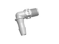 CPC Colder Products N4E8 Elbow Fitting 1/8 NPT X 1/4 HB Natural Polypropylene