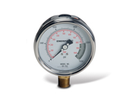 Enerpac GP-15S General Purpose Dry Pressure Gauge 4 Inch Dial 0-15000 PSI/BAR 1/2 NPTF Bottom Mount Stainless Steel