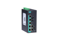 Moxa IA240-LX Arm-based DIN-rail industrial computer with 4 serial ports, 2 LAN ports, and 4 DI/DO