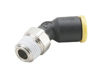 1/2 and 1/4 Tube to Pipe Parker W369PLP-8-4R Composite Push-to-Connect Fitting Push-to-Connect and NPT 90 Degree Elbow 