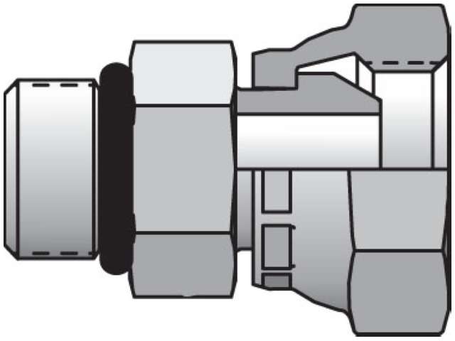 0507-8-6 Pipe Swivel Straight 0507