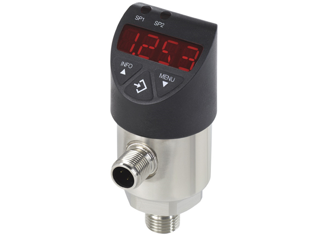 13381335 Wika 13381335 Electronic Pressure Switch With Display Model PSD-30 Two Switching Outputs, (PNP) G1/2B X Circular Connector M12X1 4-pin Stainless Steel