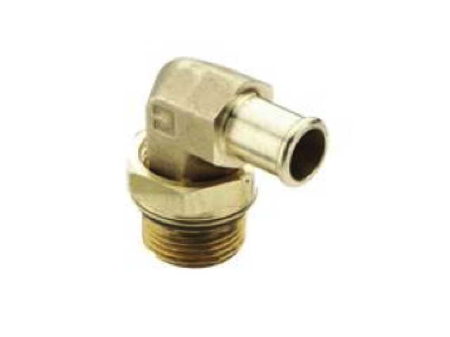 1695HB-12-12 Beaded Hose Barb Elbow to SAE Straight Thread 1695HB