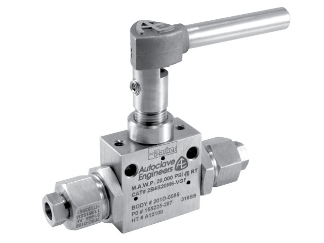 2B4S20M6-AC Autoclave Engineers 2-Way Ball Valve - 2B4
