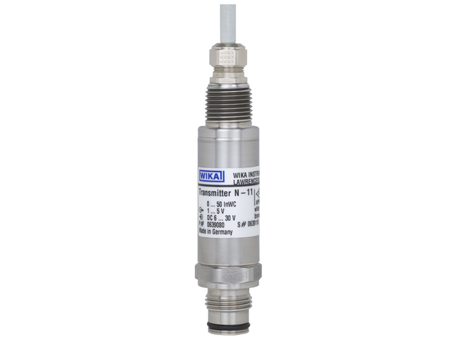 Wika 4346216 Hazardous Area Non-incendive Pressure Transmitter Model N-10 4-20MA 2-wire 1/4 NPT Male X 1/2 NPT Male With 6 FT Cable Stainless Steel
