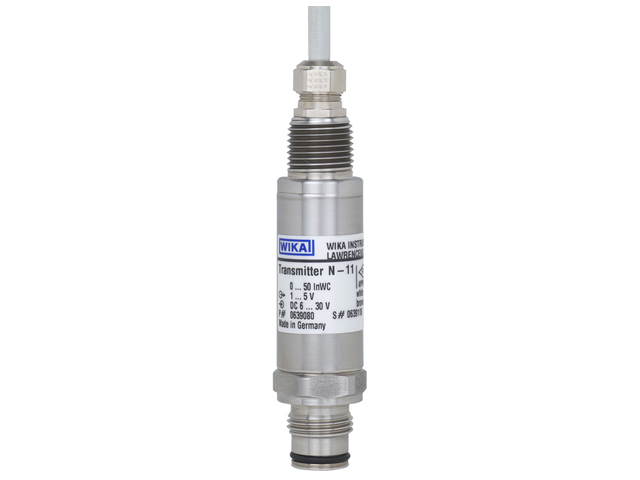 4348326 Wika 4348326 Hazardous Area Non-incendive Pressure Transmitter Model N-10 4-20MA 2-wire 1/4 NPT Male X 1/2 NPT Male With 6 FT Cable Stainless Steel