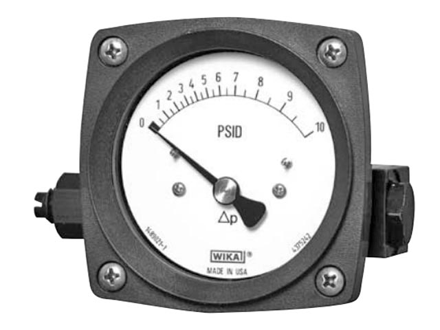 4390691 Wika 4390691 Differential Pressure Gauge Model 700.04 2-1/2 Dial 30 PSID 2 X 1/4 NPTF Lower Back Mount Black Thermoplastic Case
