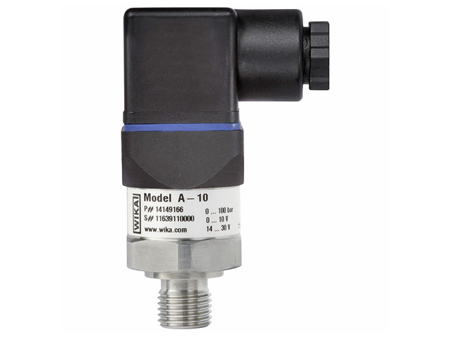 52235777 Wika 52235777 General Purpose Pressure Transmitter Model A-10 0.5-4.5 V, 3-wire 1/4 NPT Male X 4 Pin Locking Plug M12 x 1 Stainless Steel